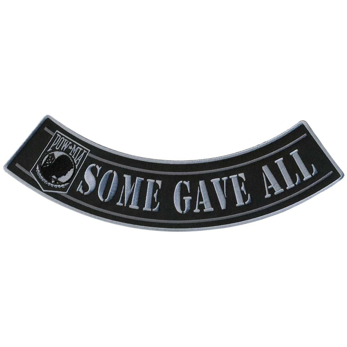 Hot Leathers Some Gave All 12” X 3” Bottom Rocker Patch PPM5153-12 Width x 3 Height Inches