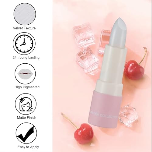 Rosarden Nude Matte Lipstick - Lipstick For Women Matte - Non-Stick Cup Waterproof & Long Lasting Matte Lipstick - Soft Velvet Matte Lipstick - Non Stick Cup Nude Lip Gloss Lipstick For Women (Clear) #TOP3