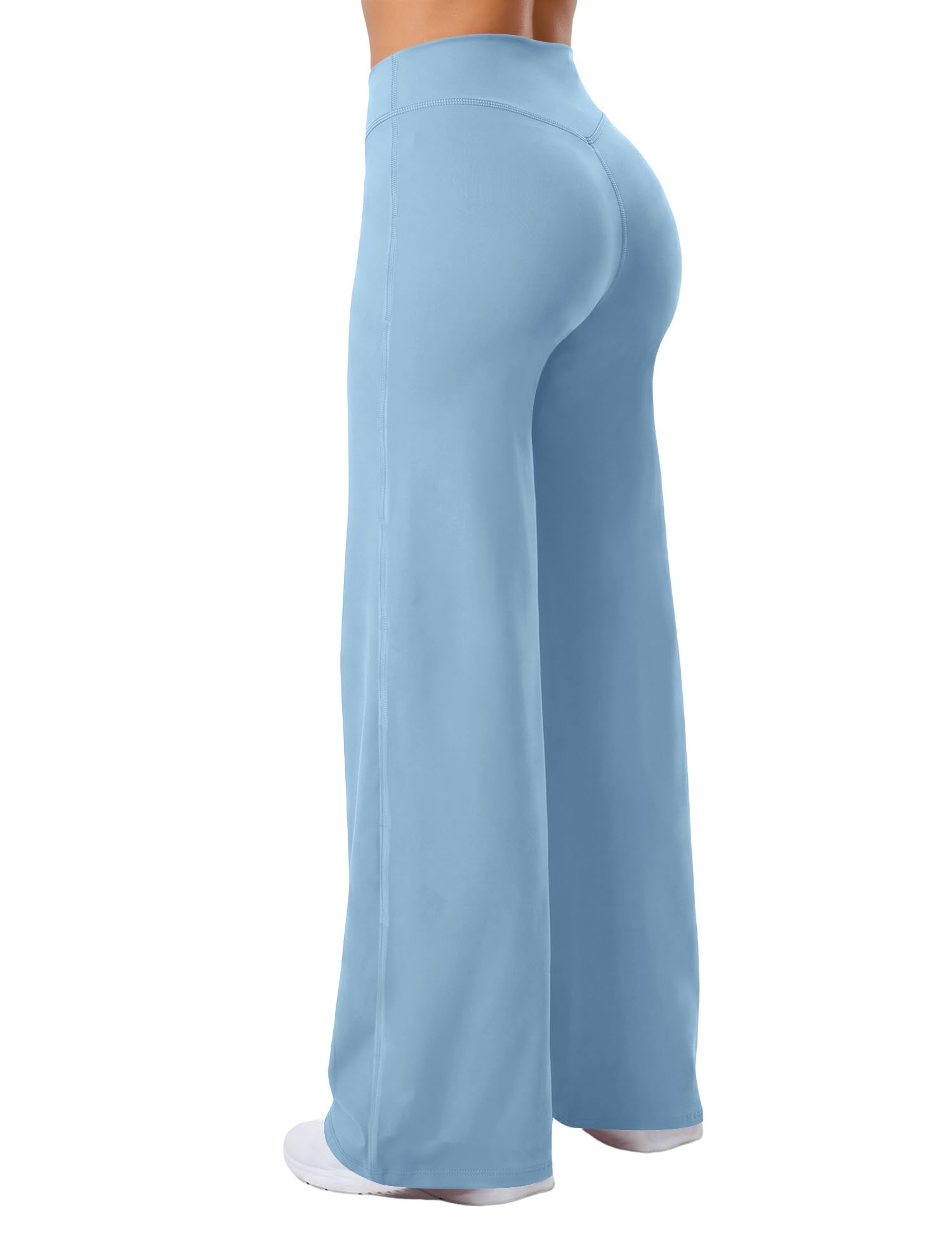 Rapbin Straight Leggings Damen Hohe Taille Flared Yogahose Scrunch Blickdicht Bauchkontrolle Schlaghose Sporthose für Gym Yoga