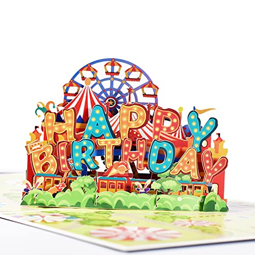 Tarjeta de cumpleaños para niños, mujeres, mamá, papá, esposa y hombre, multicolor Cover