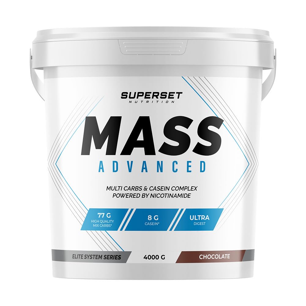 Superset Nutrition | Mass Advanced (4kg) | Gainers | Gainer grand format pour encore plus de masse ! - Chocolat