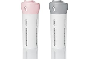 2 Pack 4 in 1 Travel Dispenser Bottle