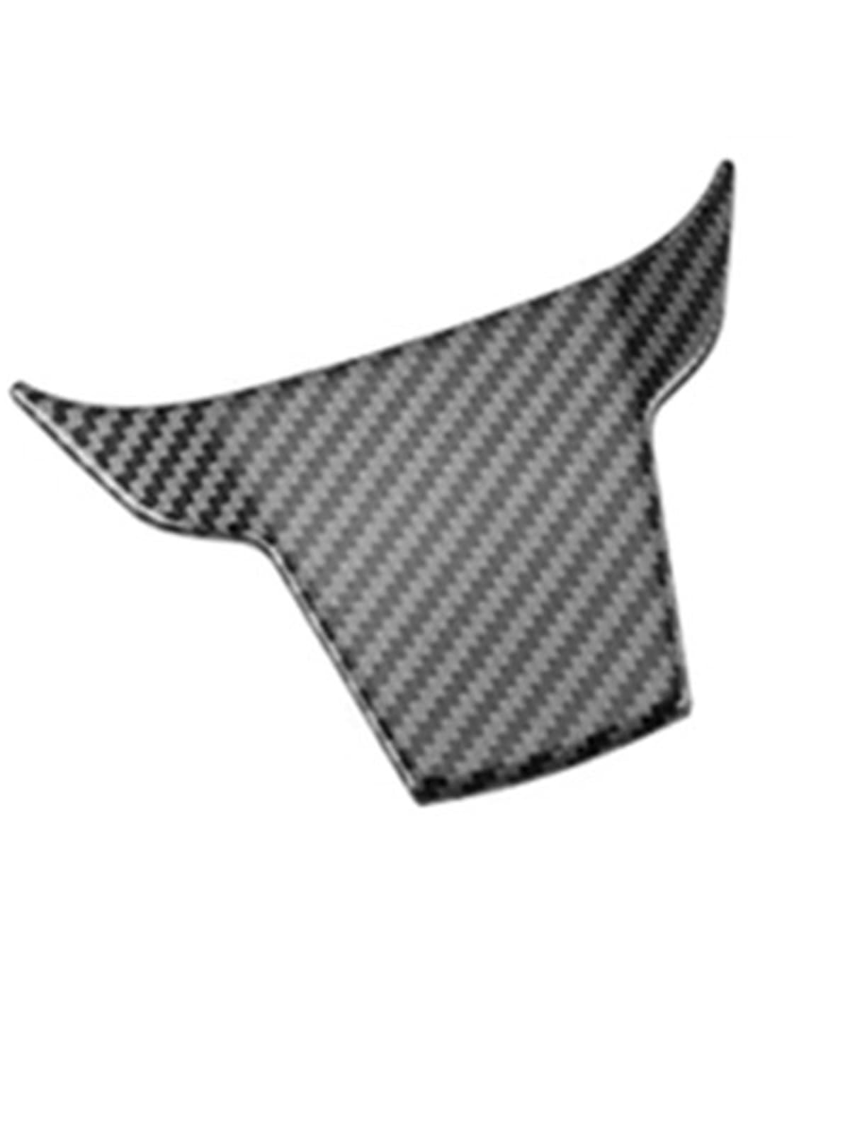 Button Trim Compatible with Civic 10th Sedan Hatchback Si 2016 2017 2018 2019 2020 2021 Car Steering Wheel Decorative Sticker(Carbon Fiber Pattern)