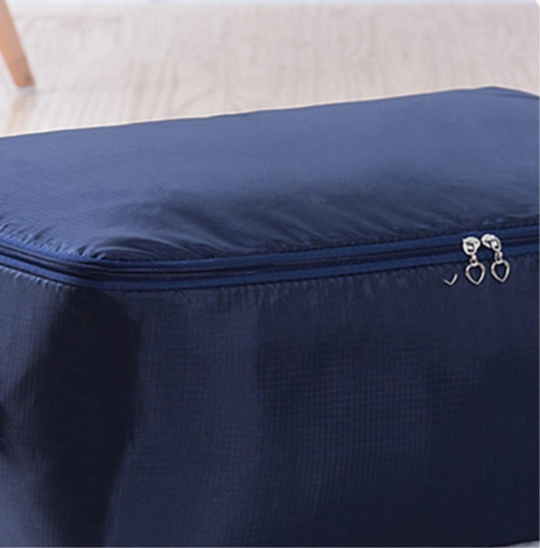 Cajas Almacenaje Organizador Armario Bolsa Organizadora De Ropa Plegable Portátil, Edredones De Gran Capacidad A Prueba De Polvo, Mantas, Almohada De Cama Bolsas Almacenaje Ropa Mantas(E,70*50*30cm)