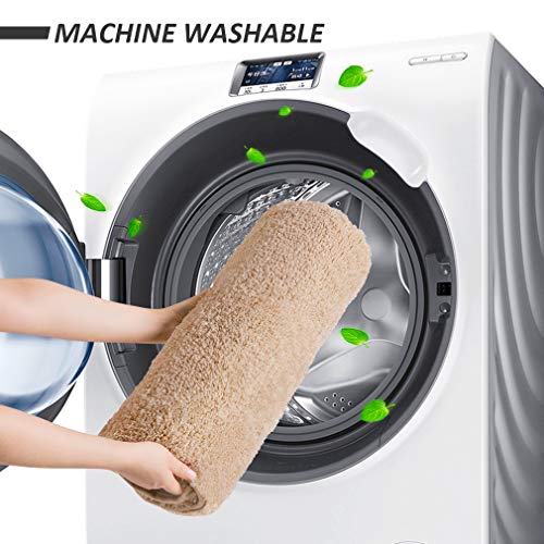 Badmat, badmat, ZARCKER, dik, ruig, zacht, zeer absorberend, machinewasbaar, badmatten voor badkamerdecor, bad, douche… - Image 4