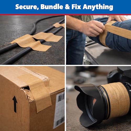 Image of Gaffer Power Proudly Made in The USA, Real Professional Grade Gaffer Tape, Heavy Duty Gaffers Tape, Non-Reflective, Multipurpose. 2 Inches x 30 Yards, Tan