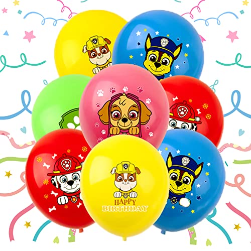 30 Pièces Paw Patrol Ballon Anniversaire, 12 Pouces Ballons en Latex Set Pour la Fête d'Anniversaire des Enfants, Décoration de Fête Décorations D'anniversaire Enfants Cadeau (Multicolore)