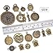 100g(about 40pcs) Alloy Clock Face Charm Pendant Steam Punk Gears Wheel Pendants Beads Craft Supplies for Jewelry Making, Antique Bronze