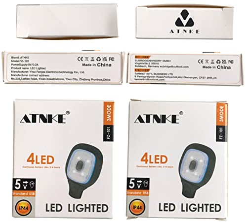 ATNKE Sostituzione 4 LED Cappello Illuminato