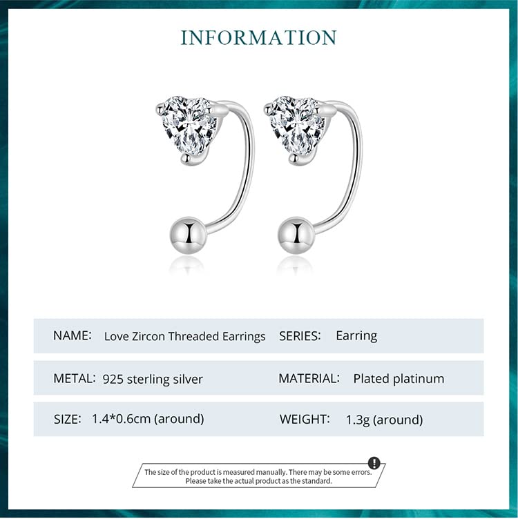 Boucles d'oreilles Love légères pour lobes sensibles - 4