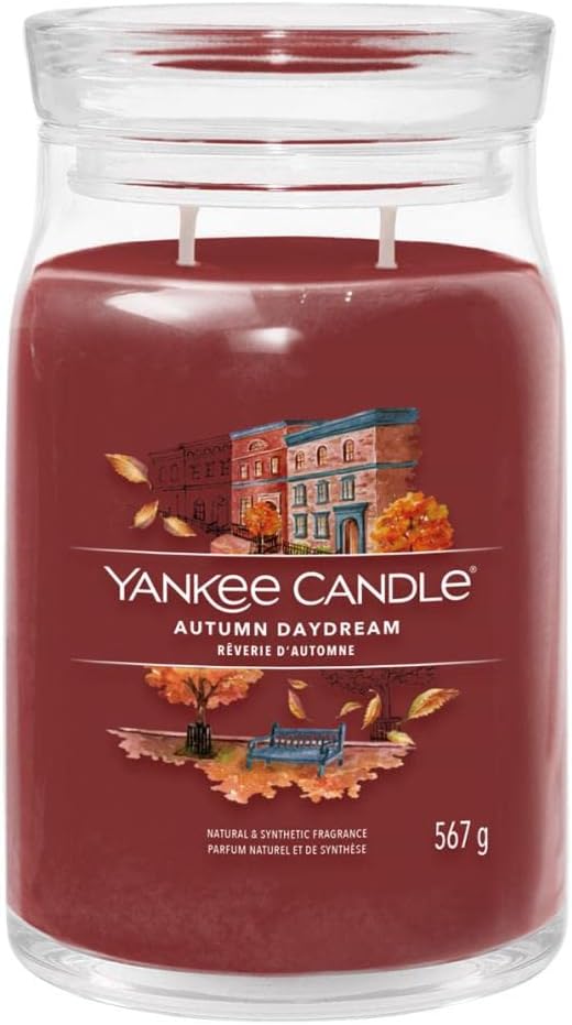 Autumn Daydream Large Jar, Eucalyptus Woods Scent, 60-90 hours burn time