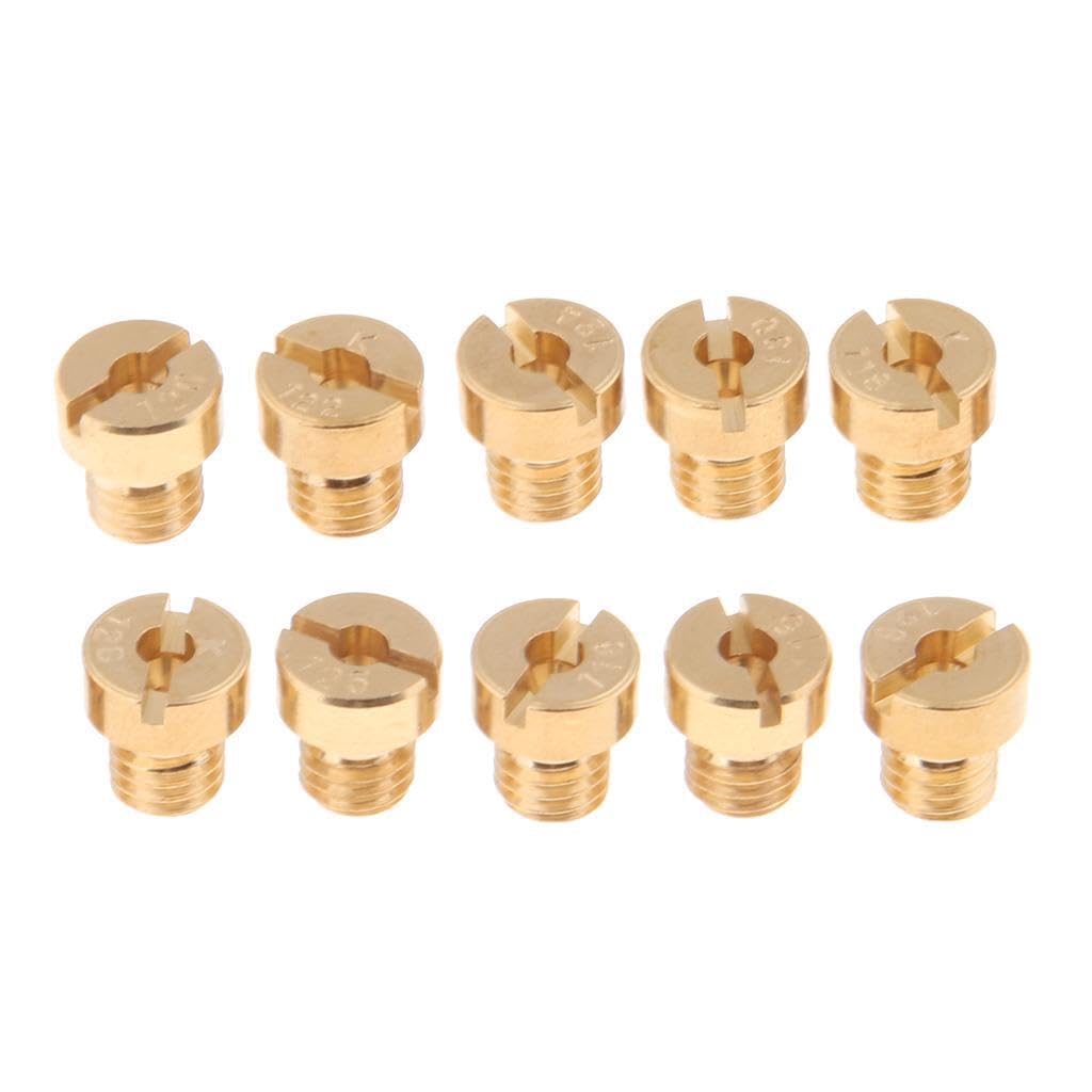 Auyxssz Golden Carb Nozzles Carburetor Jet Nozzles With Optimal Thread Size For Enhanced Engine Output And Performance Carburetor Main S Main Jet