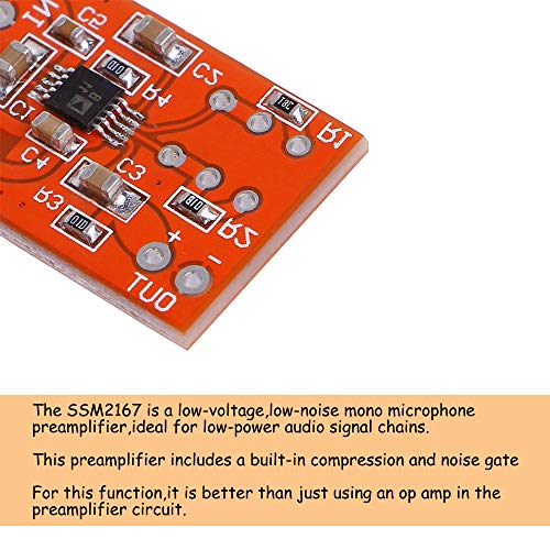 Image of KOOBOOK 2Pcs SSM2167 Microphone Preamplifier Board Preamp COMP Compression Module DC 3V-5V