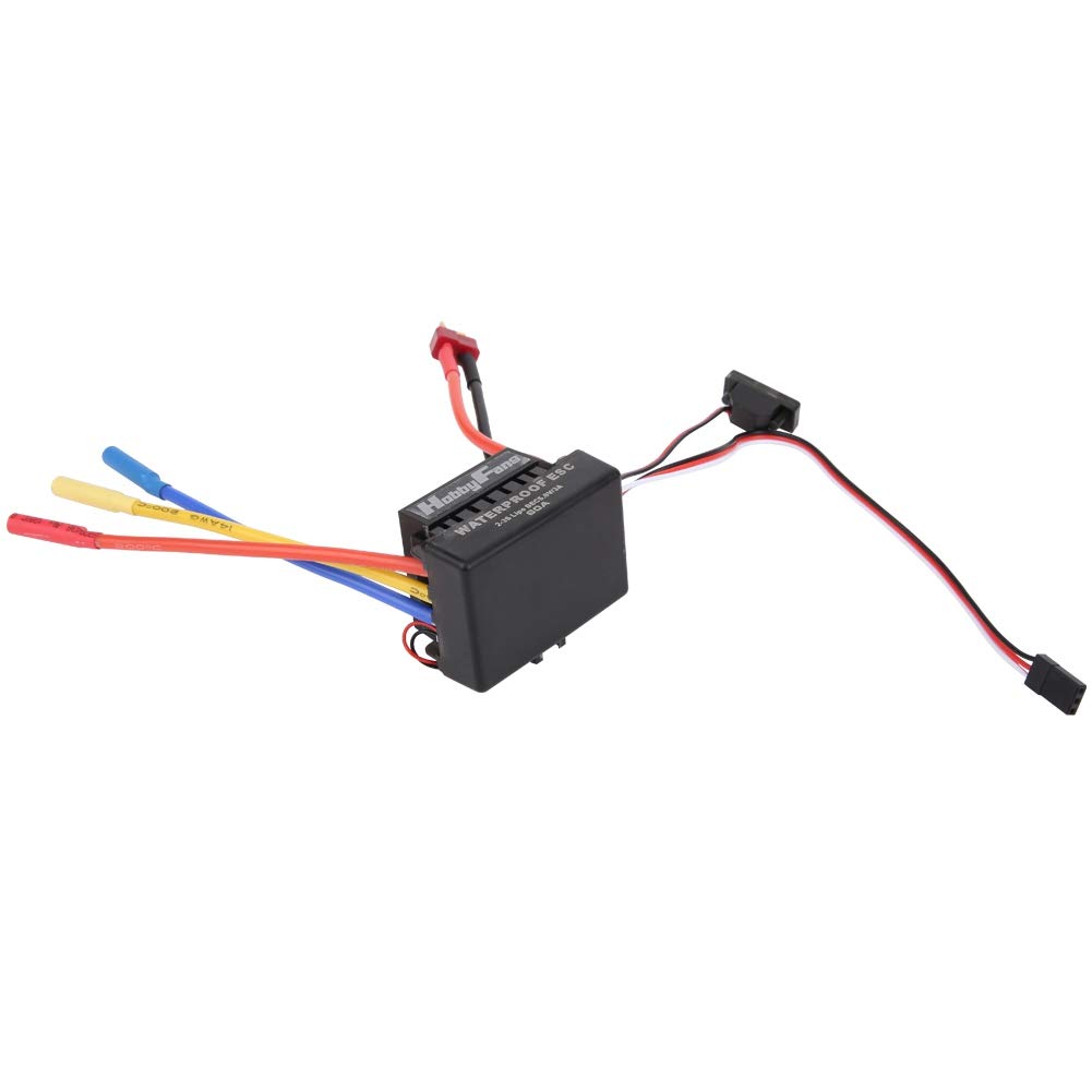 HUIOP Wodoodporny Bezszczotkowy Silnik 3650 3100KV o Wysokim Momencie Obrotowym do Samochodu 1/10 RC, Aluminiowy Zbiornik Chłodzący, Bezszczotkowy Zestaw ESC 60A