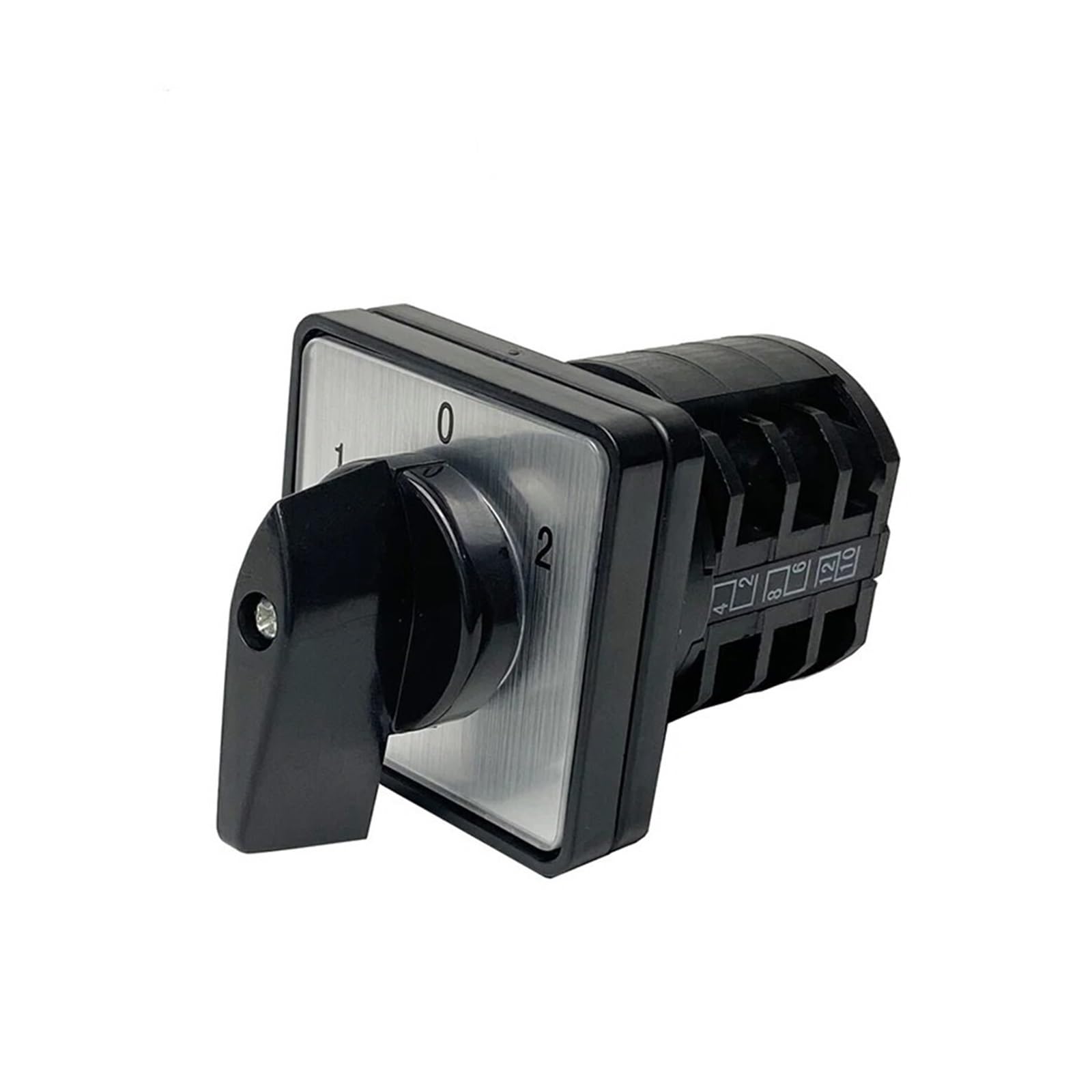 CXFCIHFT LW8-10/3 Manual Changeover Rotary Cam Switch Three Poles 10A 12 Contacts 10amp Interrupto(102)