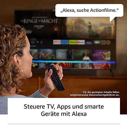 Alexa-Sprachfernbedienung Pro von Amazon für Fire TV, mit Remote Finder, TV-Steuerungstasten und Tasten mit Hintergrundbeleuchtung… – Ansicht 6