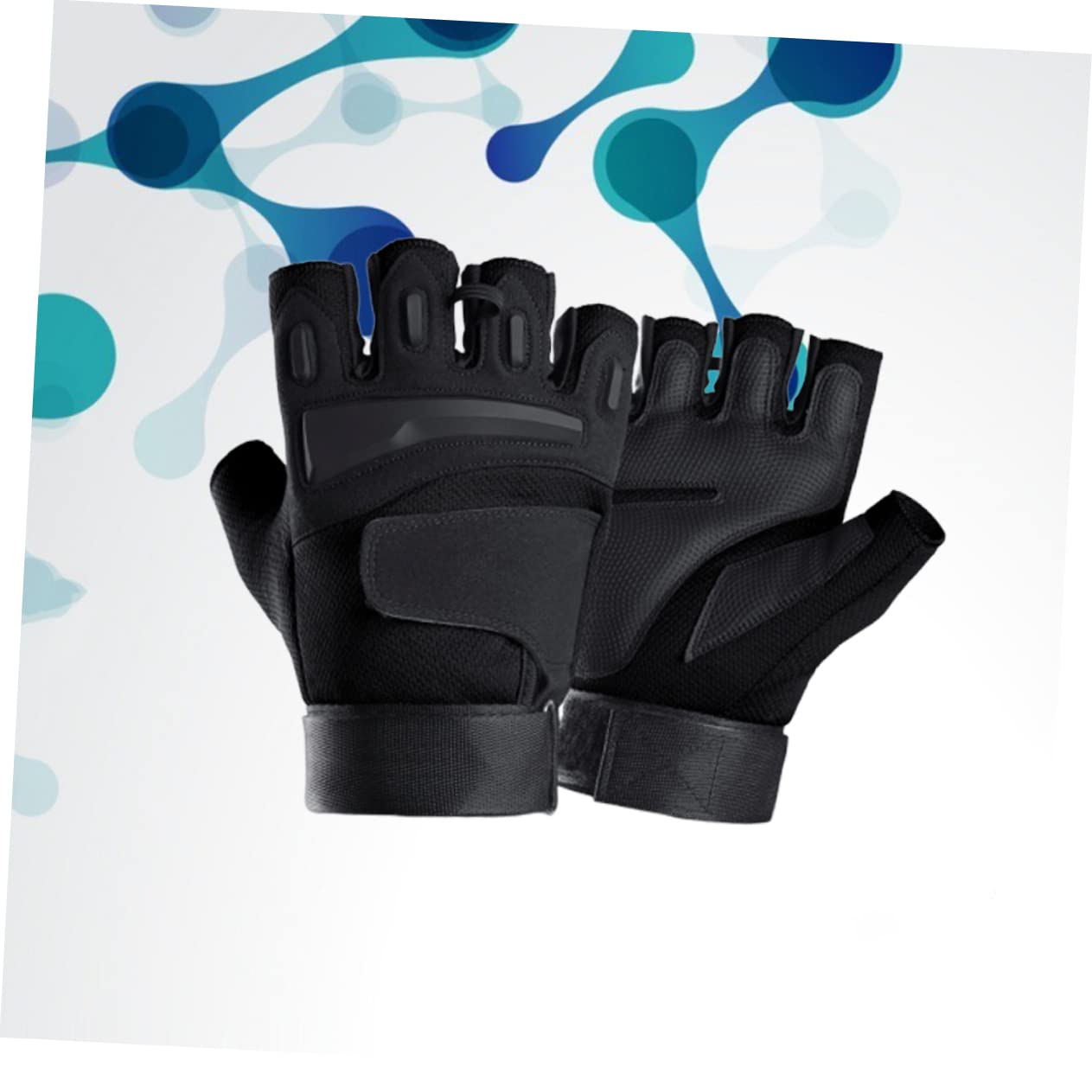 OUNONA 1Pair Comfortable Half Finger Riding Gloves for Men Breathable Fitness Gloves for Mountain Climbing Weightlifting Cycling Black XL Slip Shock Absorbing Design