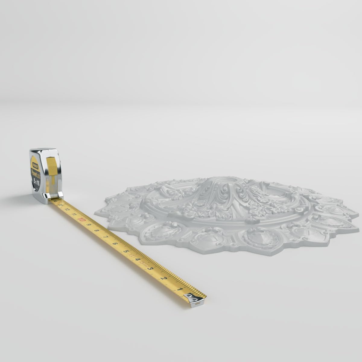 35 3/8"OD x 2 1/4"ID x 1 7/8"P Julianna Ceiling Medallion