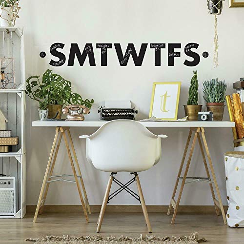 RoomMates RMK3721SCS Letters Of The Week Chalk/Blackboard Peel and Stick Wall Decals