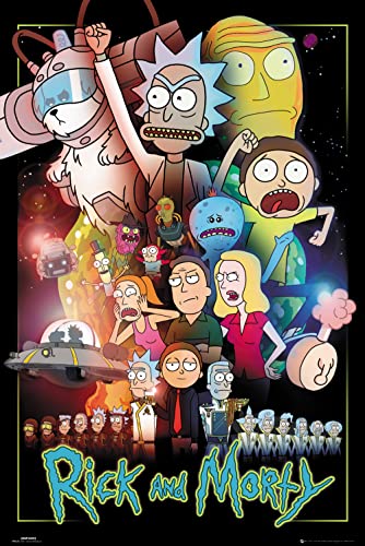 GB eye, Rick y Morty, Guerras, Maxi Poster