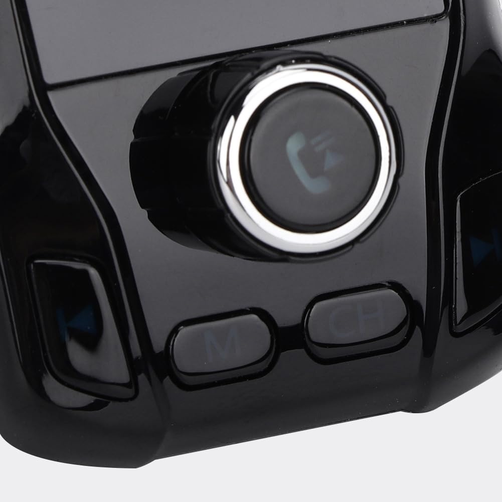 Transmisor Bluetooth, Adaptador de Radio FM Inalámbrico FM39 Cargador de Reproductor MP3 con Pantalla TFT de 1,8 Pulgadas y Rotación de 360°