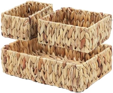 Amazon.com - Wicker Baskets for Organizing, Woven Storage Baskets for ...