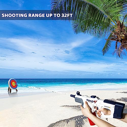 Izokee Electric Water Gun For Kids & Adults, Automatic Squirt Guns With 1000Cc High Capacity, Up To 32 Ft Range, Water Blaster Guns Toy For Summer Swimming Pool Party Beach Outdoor Activity Birthday #TOP3