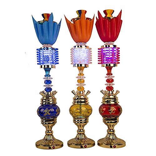 DERATON Shisha-Set komplett 4 Schläuche mit LED-Licht und abnehmbarem Mittelschaft, Shisha Shisha mit allem einfach zu… – Bild 5