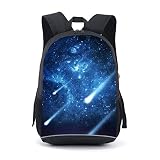 Mochila adolescente, universo espaço TrendyMax Galaxy padrão mochila fofa para escola, Céu estrelado, 17.2*11.7*5.5 Inch, Estilo Preppy
