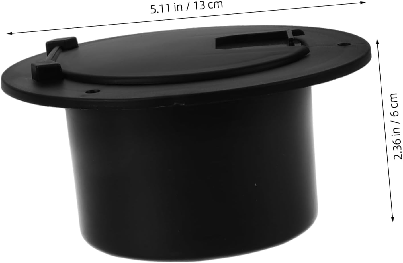 5pcs Rv Power Cord Hatch Cover Round Wire Pass Through for Trailer Easy Cable Threading Material Flip-up Cover