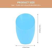 Vista 2 de Housoutil 4 piezas de pantalla de plástico, repuesto de pantalla de herradura, 5.4 pulgadas de alto, 4.3 pulgadas de diámetro, cubierta de pantalla