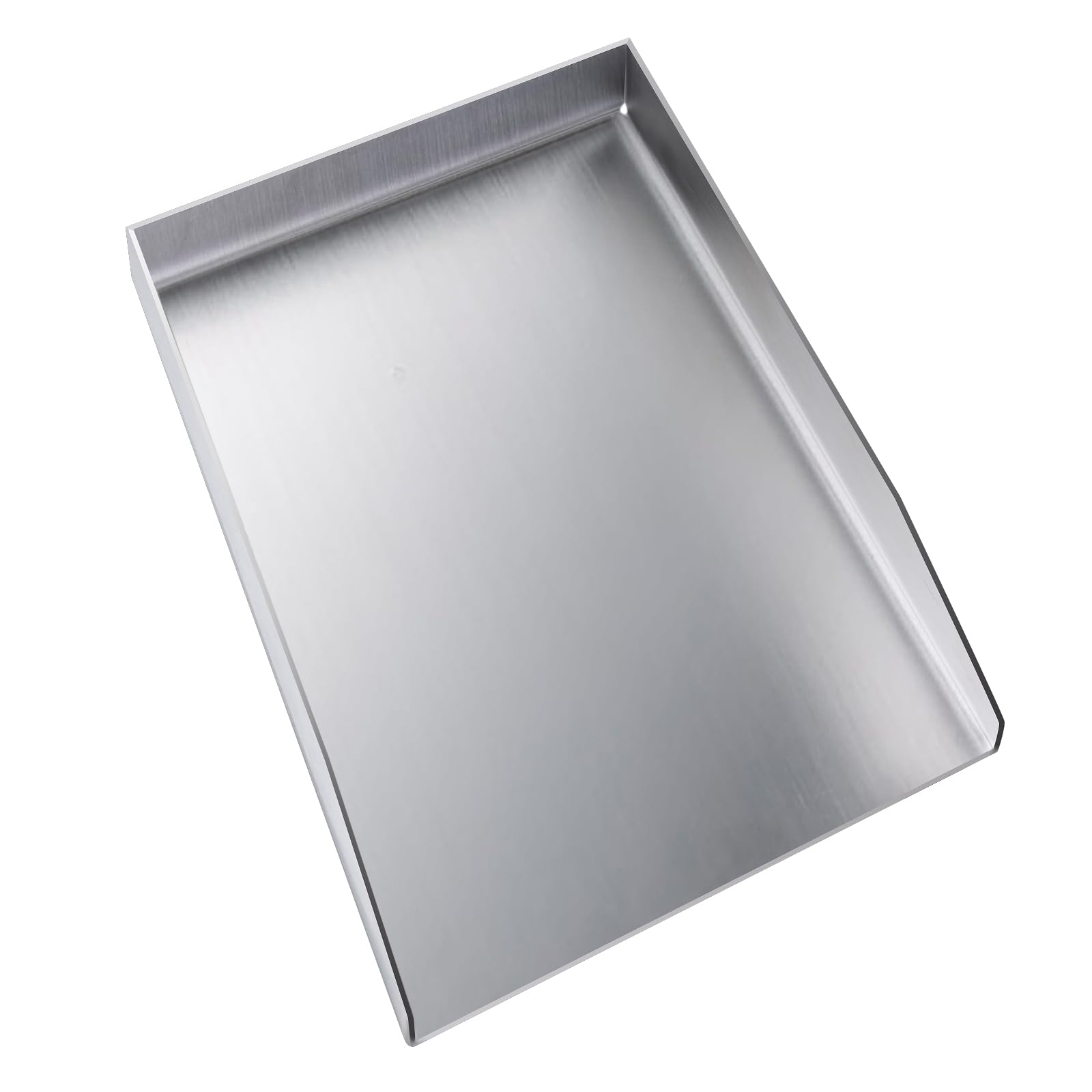 Edelstahl Grillplatte Massiver Universal BBQ Plancha Griddle, Spülmaschinenfest und rostfrei, für Holzkohle Grillwagen, mehr (1.5mm Edelstahl – 36x26cm)