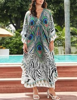 Bsubseach Stijlvolle Tie Dye Open Front Lange Kimono
