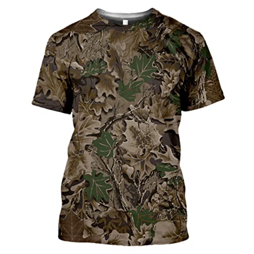 T-shirt homme CT73 imprimé fleurs 3D anti-transpiring ample XXXXXL d'été