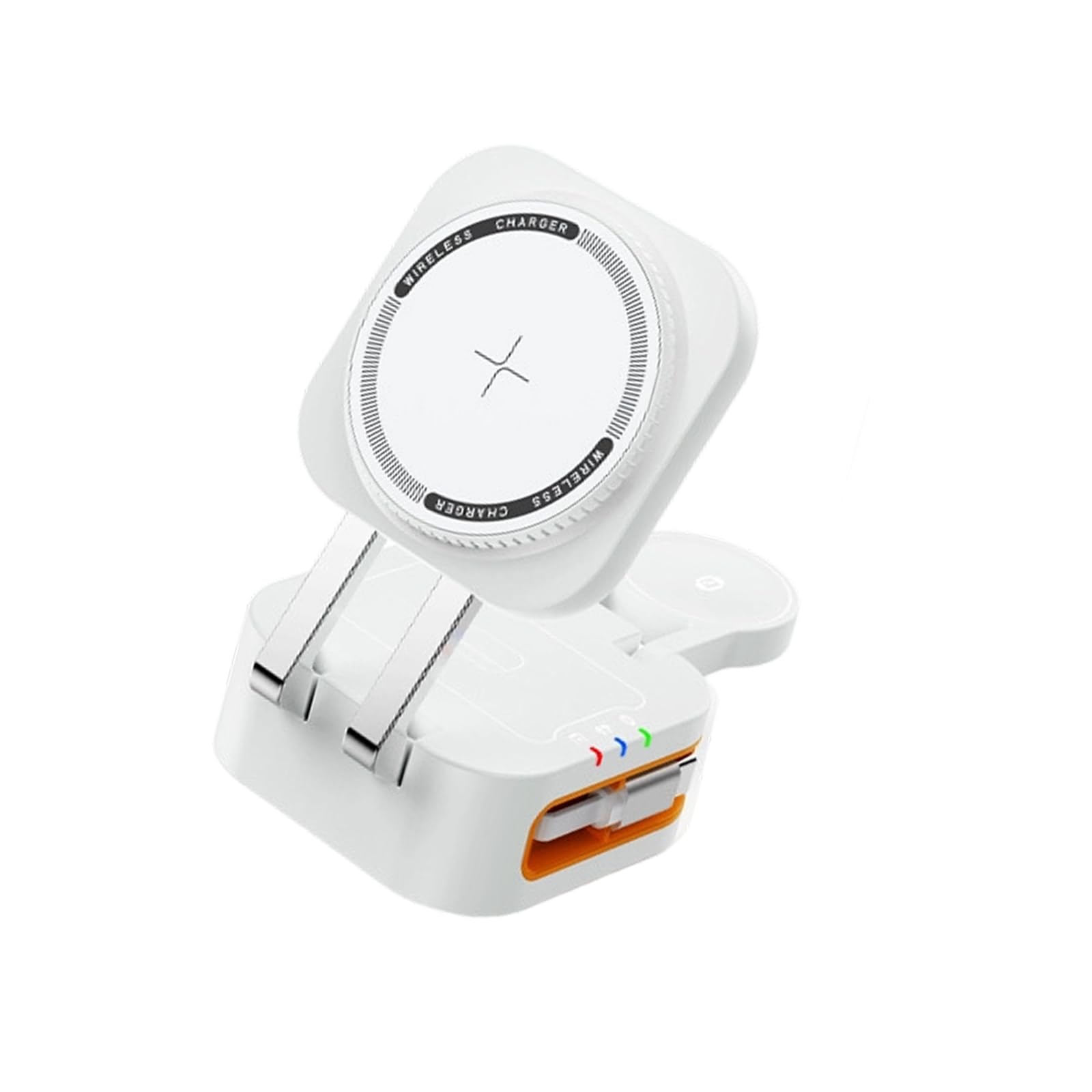 Chargeurs de Smartphone sans Fil magnétiques compacts Chargeurs Rapides 15 W avec câble rétractable pour Montre de téléphone et écouteurs Appareil sans Fil Rapide