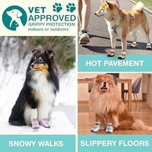 Dog Shoes for Large Dogs, Medium Dog Boots & Paw Protectors for Winter Snow, Waterproof Dog Booties for Hot Pavement, Hardwood Floors, for Rainy Blue Size 3 Dog Shoes for Large Dogs Medium Dog Boots Paw Protectors for Winter Snow Waterproof Dog Booties for Hot Pavement Hardwood Floors for Rainy Blue Size 3