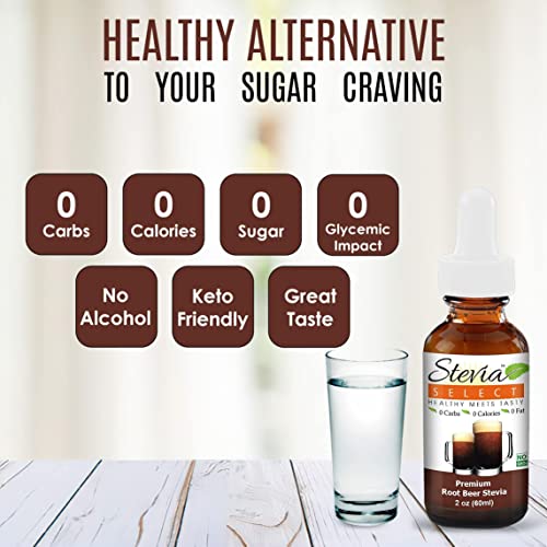 Stevia Select Stevia Drops Black Cherry Root Beer, & Coconut Stevia Liquid - Sugar Free Stevia Flavors Bundle Pack (3) 2 Ounce Bottles #TOP3