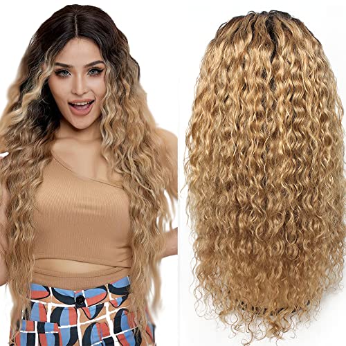 YesJYas Human Hair Lace Front Wigs Water Wave Ombre Human Hair Wig 4x1 Lace Closure Wig 1b30 Ombre Color T Part With Baby Hair Glueless Wig 130% Density Natural Hairline For Women 22 Inch