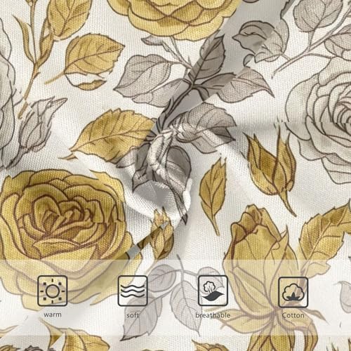 Vintage Floral White Flowers Girls Underwear Toddler 2t Cotton Little Girl Panties Bright Kids Undies Briefs3