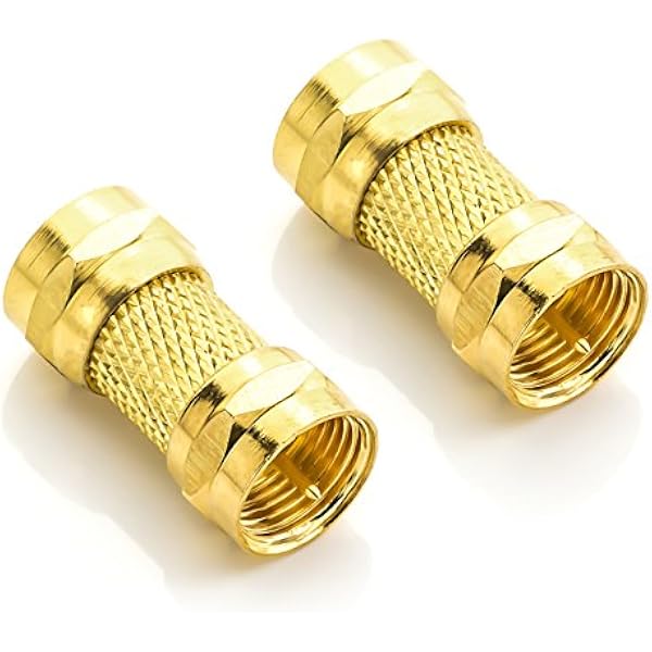 deleyCON adapter SAT złącze SAT pozłacane F - F 2 sztuki