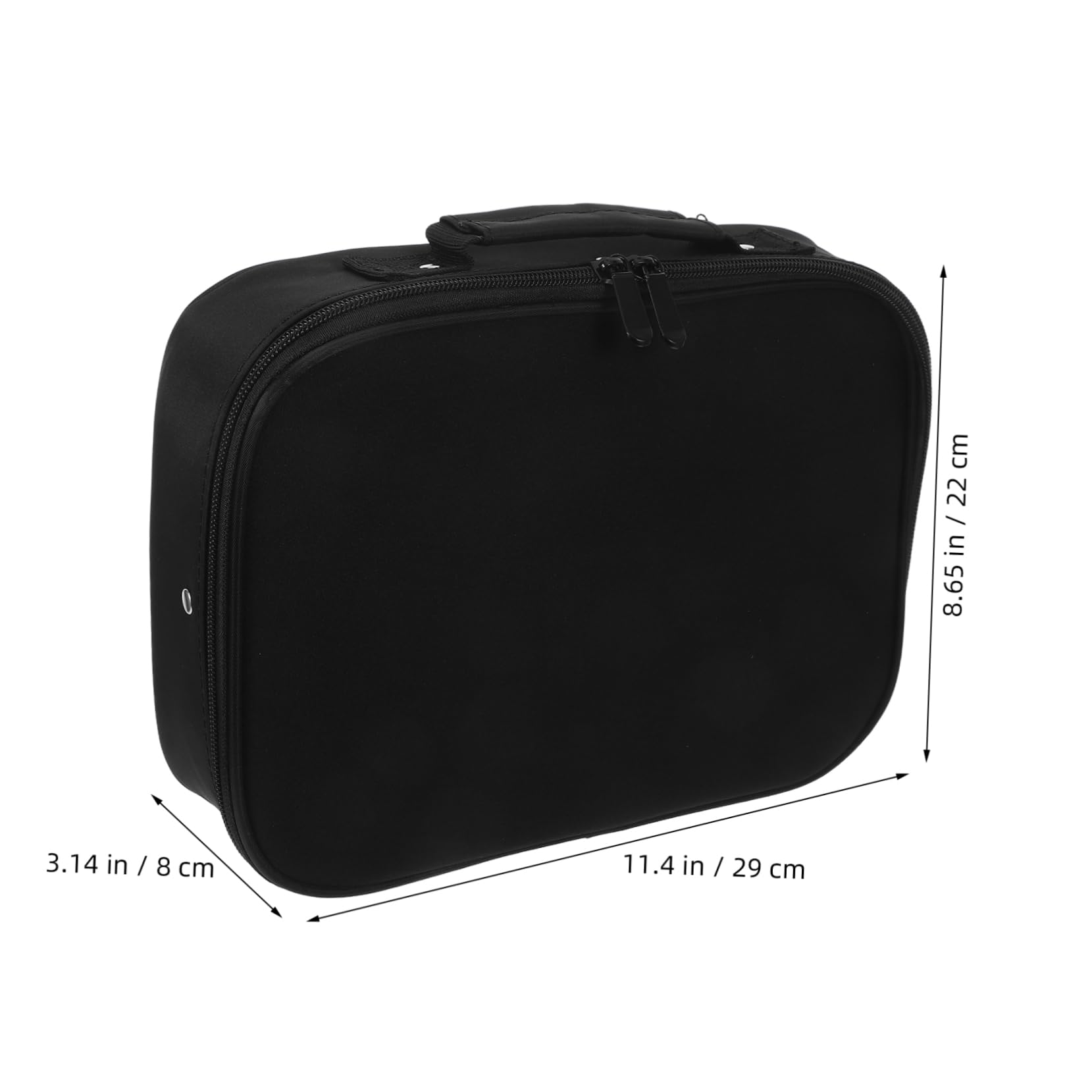 Große Friseurtasche aus Gewebe in Schwarz für Friseurbedarf