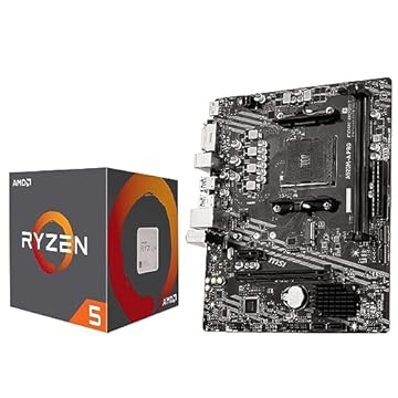 INLAND Processador AMD Ryzen 5 5500 desbloqueado para desktop com placa-mãe para jogos MSI A520M-A PRO (AMD AM4, DDR4, PCIe 4.0, Micro-ATX),