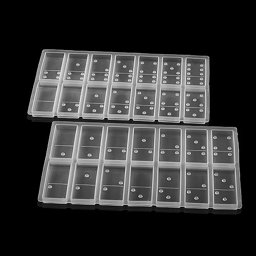 Miniatura 5 de Moldes de silicona de dominó hechos a mano, accesorios de joyería, fabricación de resina epoxi artesanal, cabujones, dijes de tablero de bricolaje