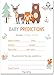 30 Baby Shower Prediction and Advice Cards, Boy or Girl - Baby Shower Games Decorations Activities Supplies Invitations - Woodland Animals