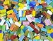 Lanyani 400 Pieces/17.6oz Rectangle Mosaic Tiles Stained Glass for Crafts and Home Decorations Assorted Colors Textures ...