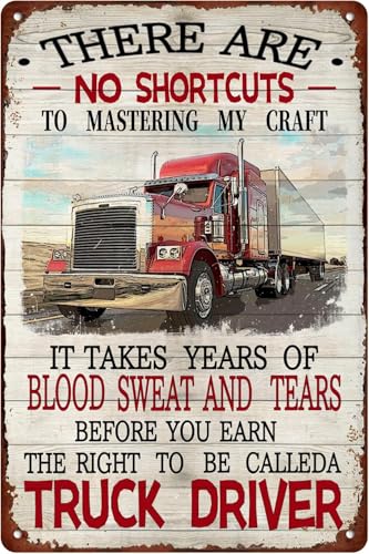 There Are No Shortcuts To Mastering My Craft Tin Sign