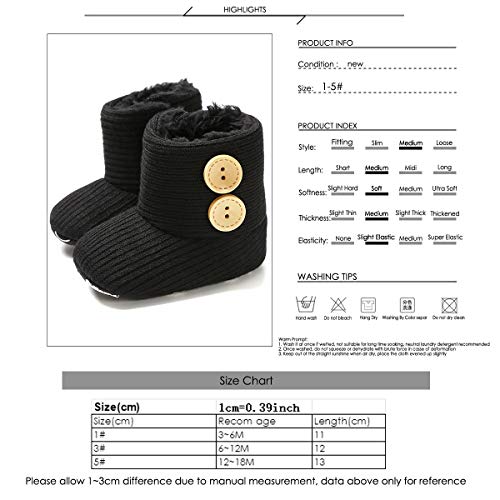 Pasgeboren baby winterschoenen sneeuwlaarzen met zachte antislip zool peuter gezellige schoenen - Image 8