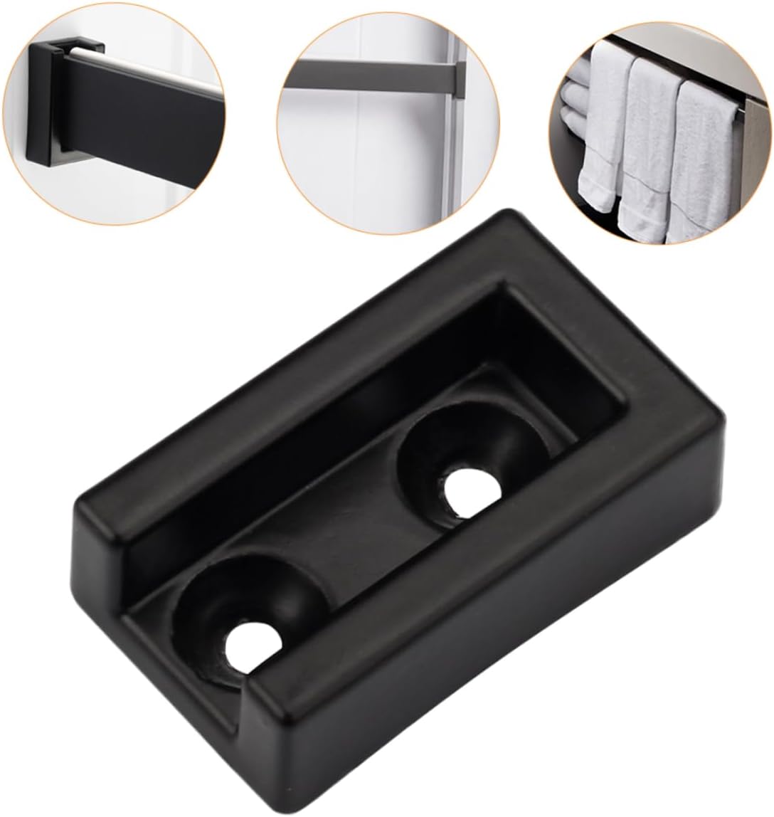 Ciieeo 2sets Closet Pole Brackets Wardrobe Rail Holders for Easy Installation Closets Laundry Rooms and Clothing Stores Strong Bearing Capacity for Towel and Clothing Support 10pcs*2