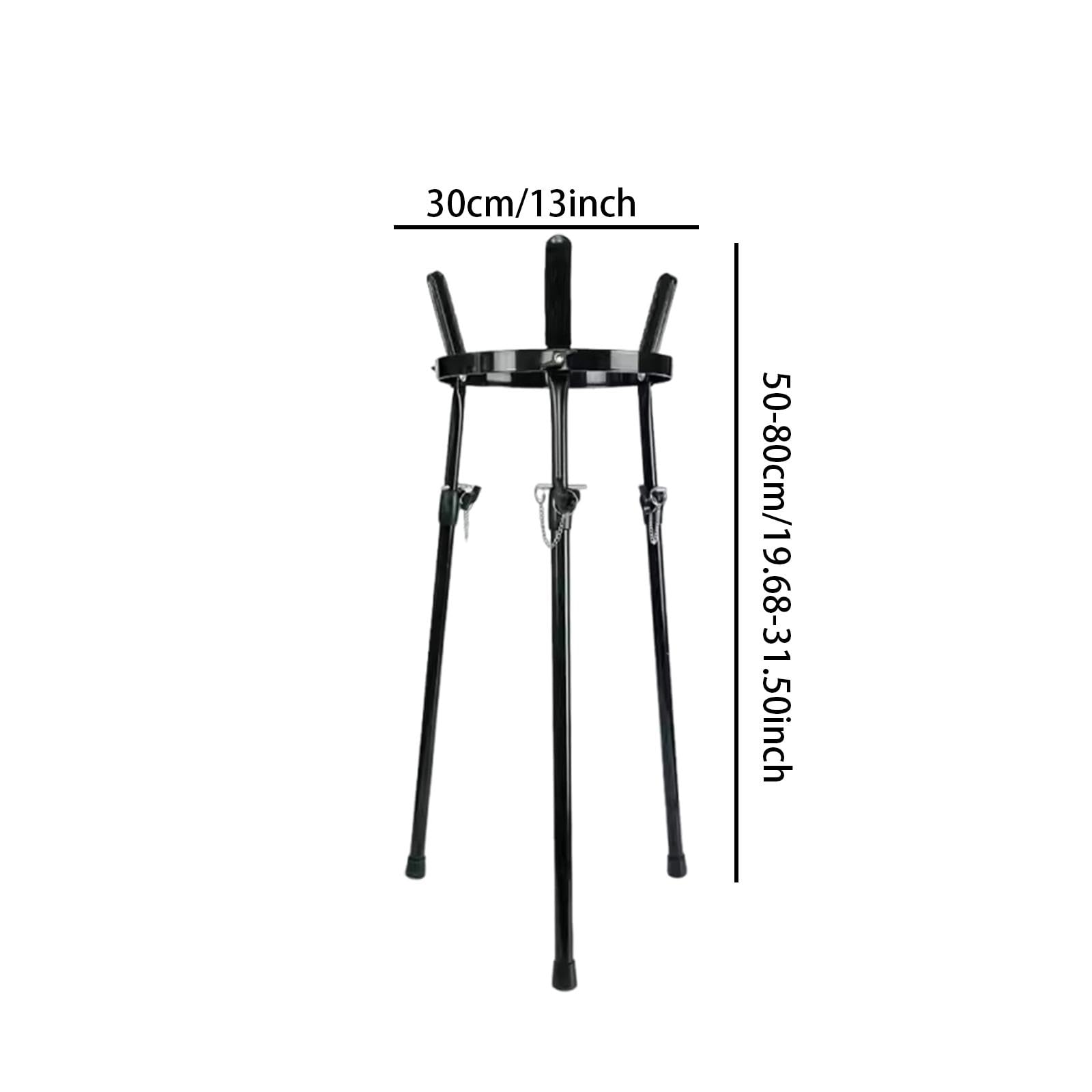 Amagogo Support de djembé de en métal, Portable, pour percussions, Support de Tambour, léger, pour Performances de Congas africaines, for 13 Pouces