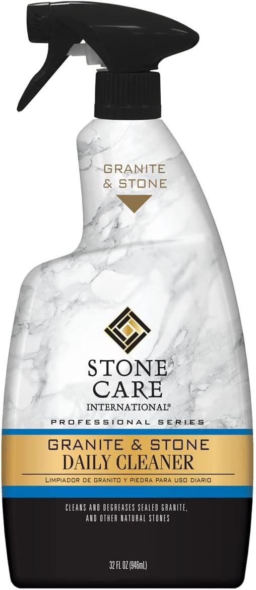 Stone Care International Granite Cleaner - 32 Fluid Ounces Granite & Stone Tile Travertine Limestone Slate Clean : Health & Household